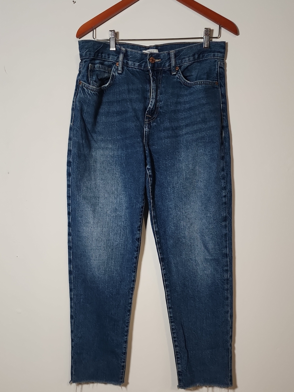 Forever 21 Women's Dark Blue Boyfriend Jeans